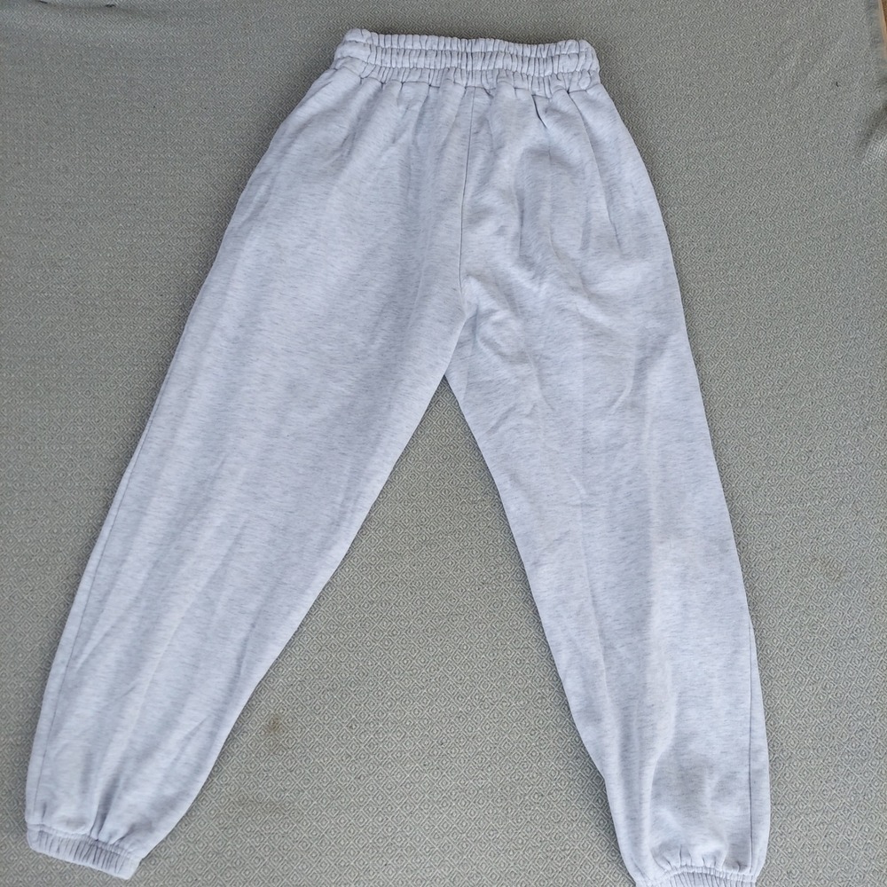 Boohoo Sweatpants Women M Gray DSGN Studio Sports Club Joggers Heathered Graphic - Picture 6 of 6